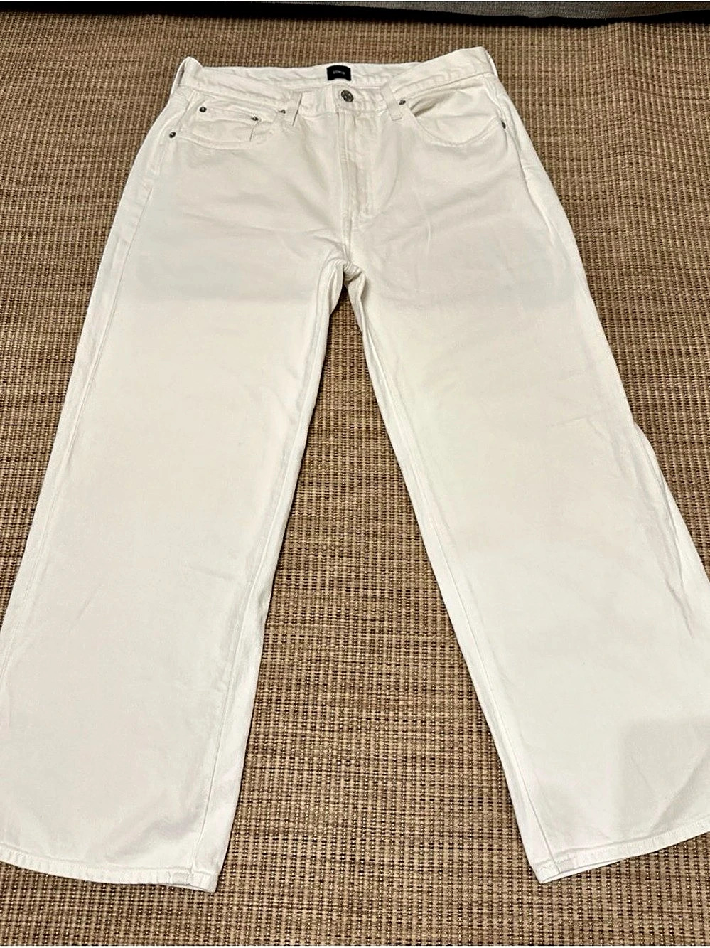 Edwin Wide Leg Jeans in White Size 29